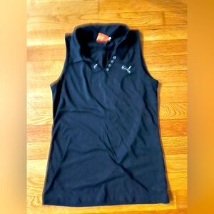 Puma Dry Cell Womens Tank Top Size S Black Sleeveless button